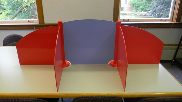 Double-Square Carrel (w/ Side Panels)
